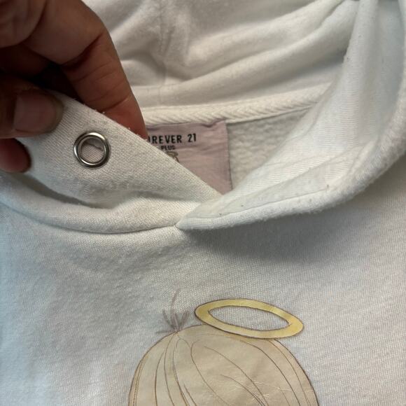 Forever 21 Plus X Precious Moments Hoodie Sweatshirt Pullover Graphic Print - Picture 6 of 14